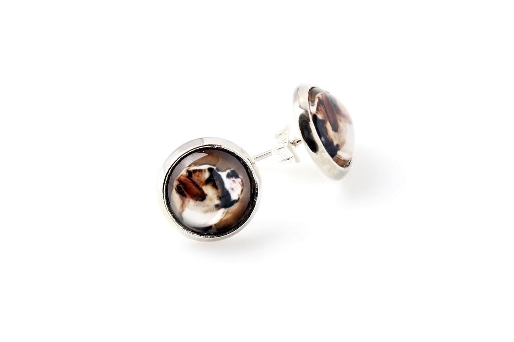 American Bulldog, Old Country Bulldog – Earrings your photo handmade, own photo | Art-Dog