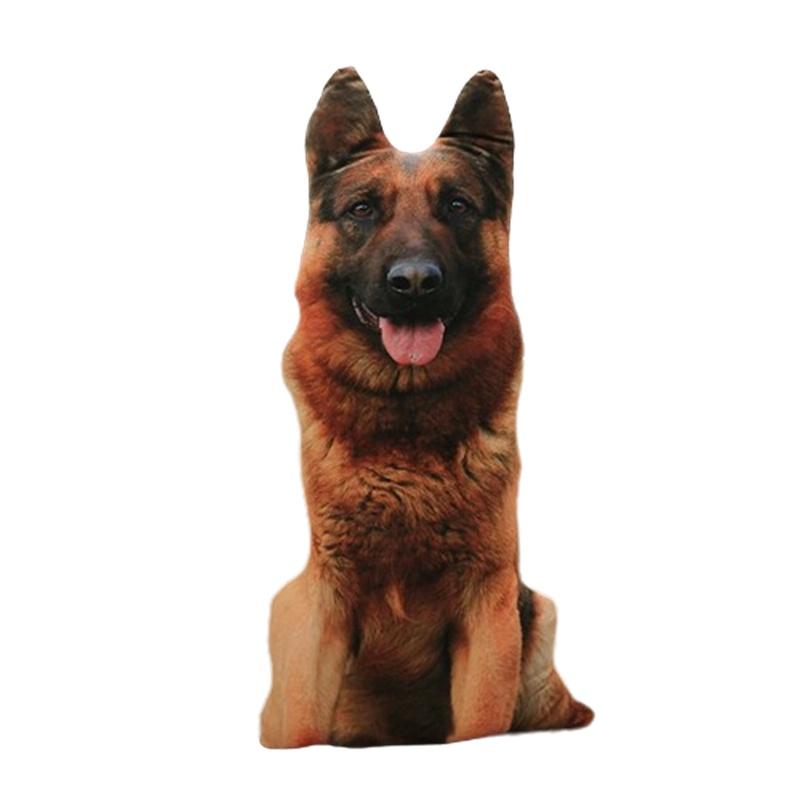 Креативная 3D подушка в виде собаки, плюшевая игрушка собака, мягкая игрушка для детей, ткань из короткого плюша, наполнитель из ПП хлопка, различные размеры и цвета