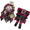 YUYAKESHI Rosette for Can Badge Ita Bag Handmade Ita Bag Can Ita Ribbon of the Same Color Red Badges, Decoration, Rosette, Ribbon, Decoration, Badge,
