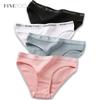 3PCS/Set Women Cotton Underwear Pantys Lingerie Letter Underpants Ladies 9 Solid Colors M-XXL Woman Sexy Panties Briefs