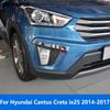 Для Hyundai Cantus Creta ix25 2014 2015 2016 2017 Хромированная накладка на противотуманную фару, накладка на противотуманку, веко, бровь, автомобильные аксессуары