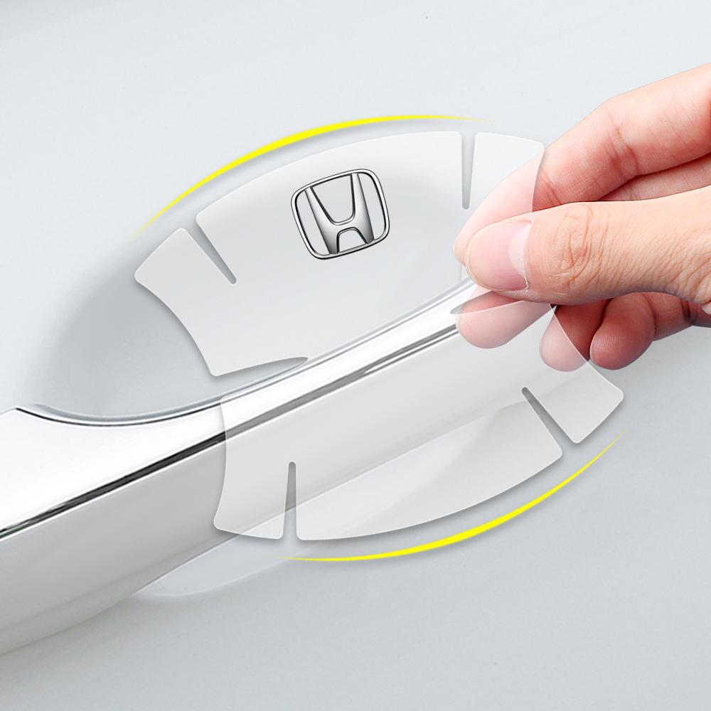 4/8 шт. Защитная наклейка на ручку двери автомобиля от царапин Для Honda Civic Accord Vezel Fit CRV City CRZ Jazz HRV Typer Odyssey
