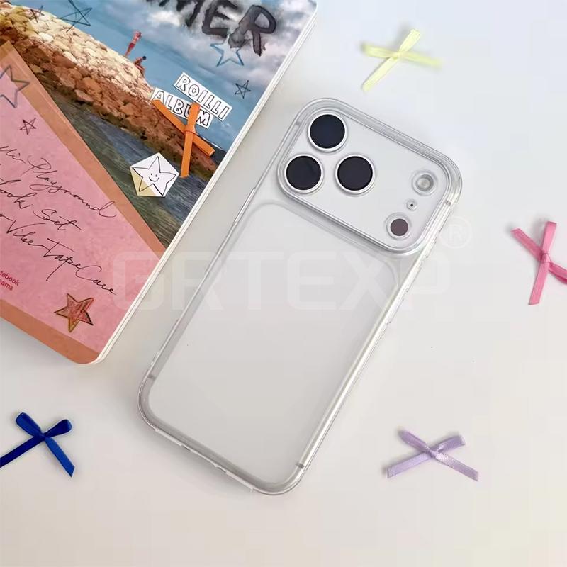 Ультратонкий прозрачный силиконовый чехол для iPhone 17 Pro 17 Air 17 pro Max 17Plus Ультратонкий матовый ТПУ мягкий чехол Прозрачная крышка