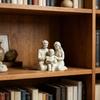 Статуэтка для семейного чтения, Скульптура родителя и детей из смолы, Минималистичный декор для дома, Трогательный подарок на День матери, День отца, Уникальный подарок на новоселье