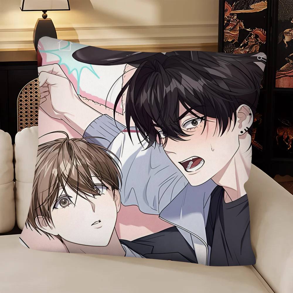Anime VVirtual Strangers Pillow Case Fashion Square Pillowcase Bedroom Sofa Room Ins Decoration Leisure