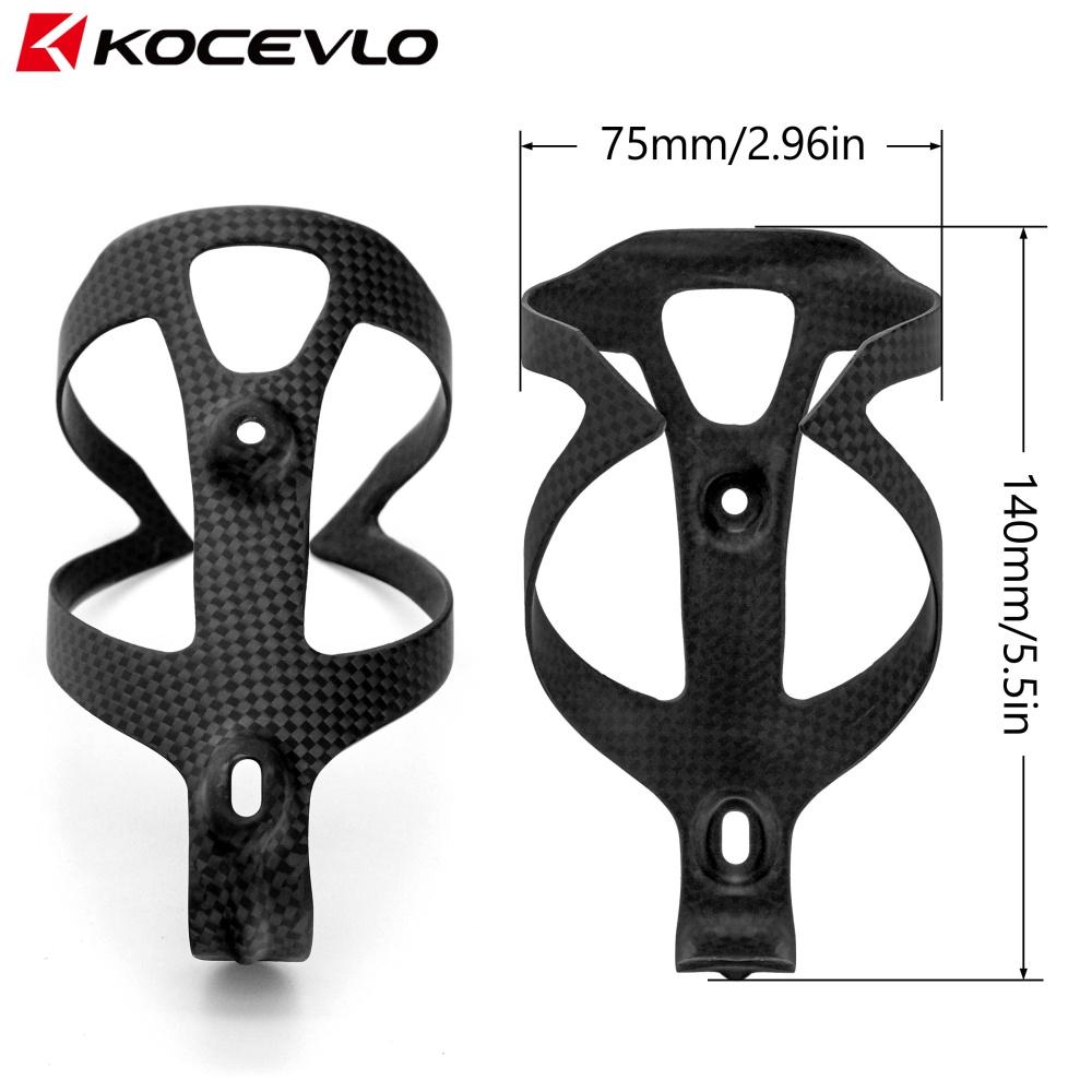 KOCEVLO RXL Lightweight Bicycle Bike Cycling Carbon Bottle Cage 22g Mtb Holder Black 3K carbon Matt 6