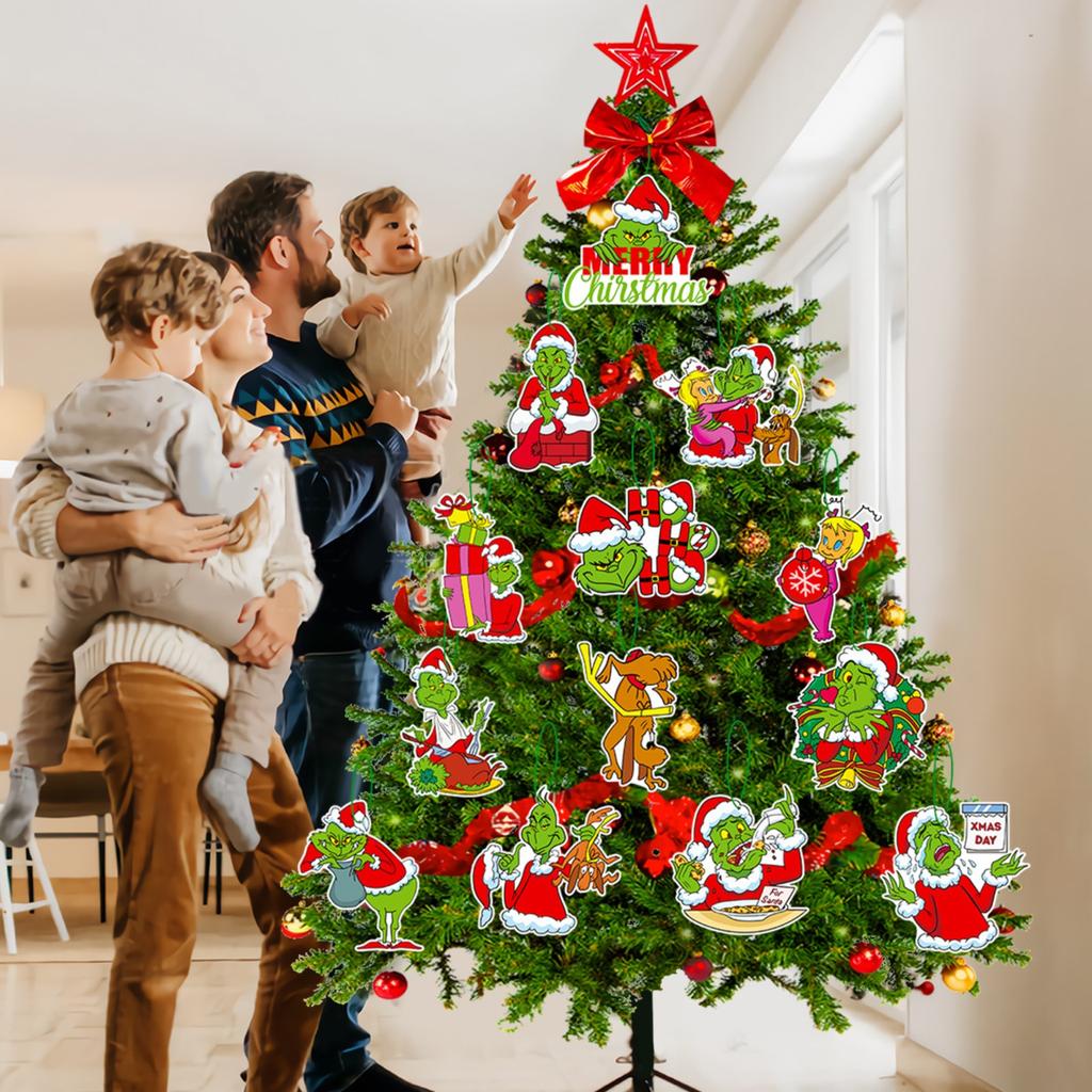 Christmas Tags, Christmas Tree Ornaments, Holiday Atmosphere Party Ornaments, Pendants