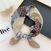 Cotton And Linen Small Square Scarf Silk Scarf Women'S Spring And Autumn New Style Artistic And Versatile Fashionable Temperament Headband Scarf
