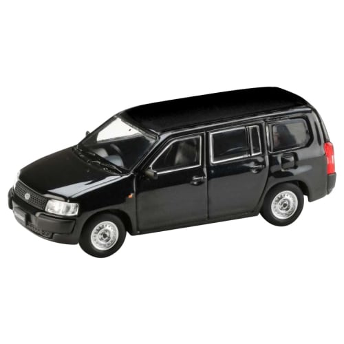 HJ64 1/64 Scale Toyota Probox Van DX Black Mica Finished Product