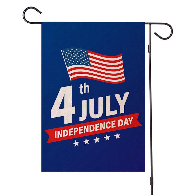 Патриотический флаг One Nation Under Welcome Garden Flag Inch Двусторонний баннер для украшения улицы в честь Дня независимости и Дня памяти