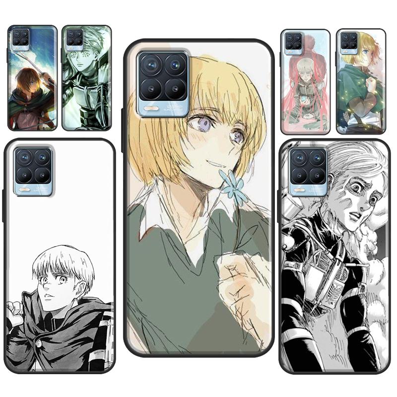 Чехол для телефона Armin Arlert Attack on Titan для OnePlus 9 Pro 8T 9R Nord 2 для Realme 6 7 8 Pro 8i GT Master GT Neo 2 C21
