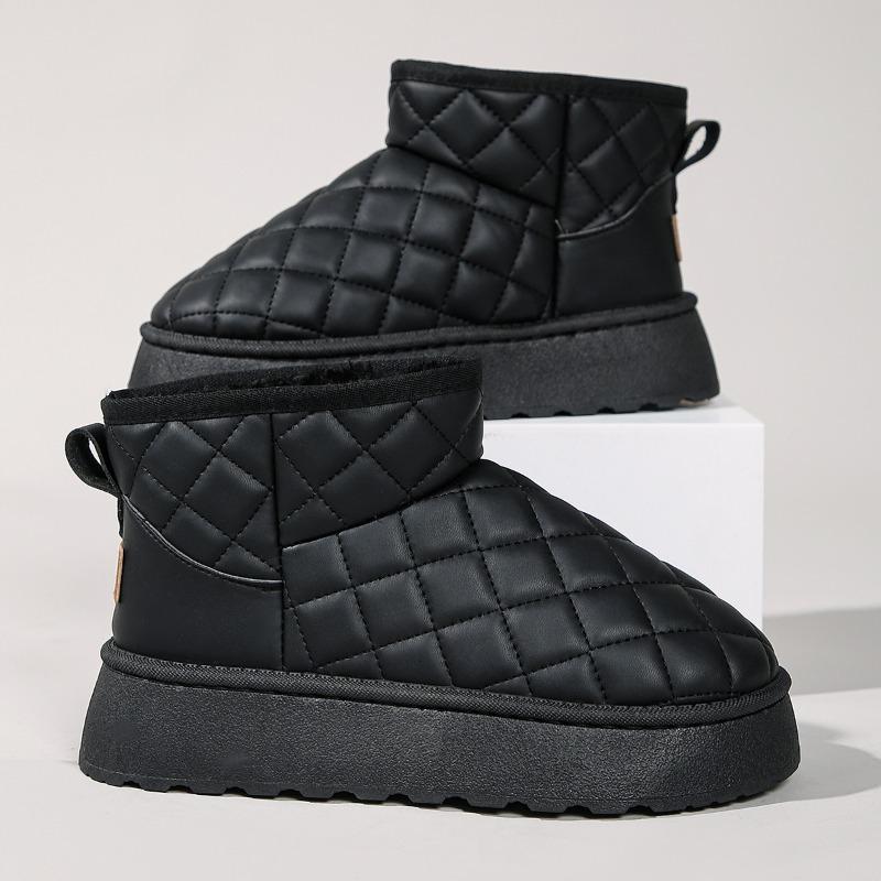 Удобные нескользящие и морозостойкие женские уличные ботинки коричневые длинные ботинки Модные водонепроницаемые теплые зимние ботинки на толстой подошве