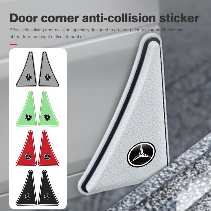 Car Door Corner Cover Anti-Scratch Crash Protection Sticker For Mercedes Benz C180 C300 W124 W176 W177 C200 C260 GLC CLE CLA AMG HU0