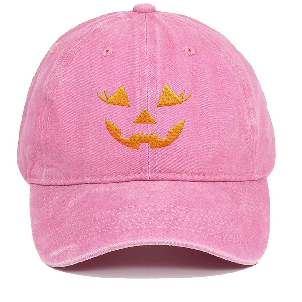 Хэллоуин Кепка Мужская Женская Вышитая Потертая Регулируемая Солнечная Шляпа Хлопок Смешные Шляпы