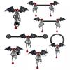 Bat Navel Lip Nipple Belly Piercing Jewelry Ear Studs Nose Rings Belly Button Rings