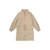 Levis Stand Collar Waist Cinched Mid-Length Casual Trench Coat Women Outerwear Khaki 24575-0001