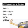 1PK M21-375-595/M21-750-430/M21-750-7425 Black On WhiteCompatible BRADY BMP21 PLUS Handheld Label Printer Self-Laminating Vinyl