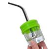 Spill-Proof Silicone Sippy Cup Lid With Straw Hole Straw Cup Cover Wear-resistant   Mason Jar