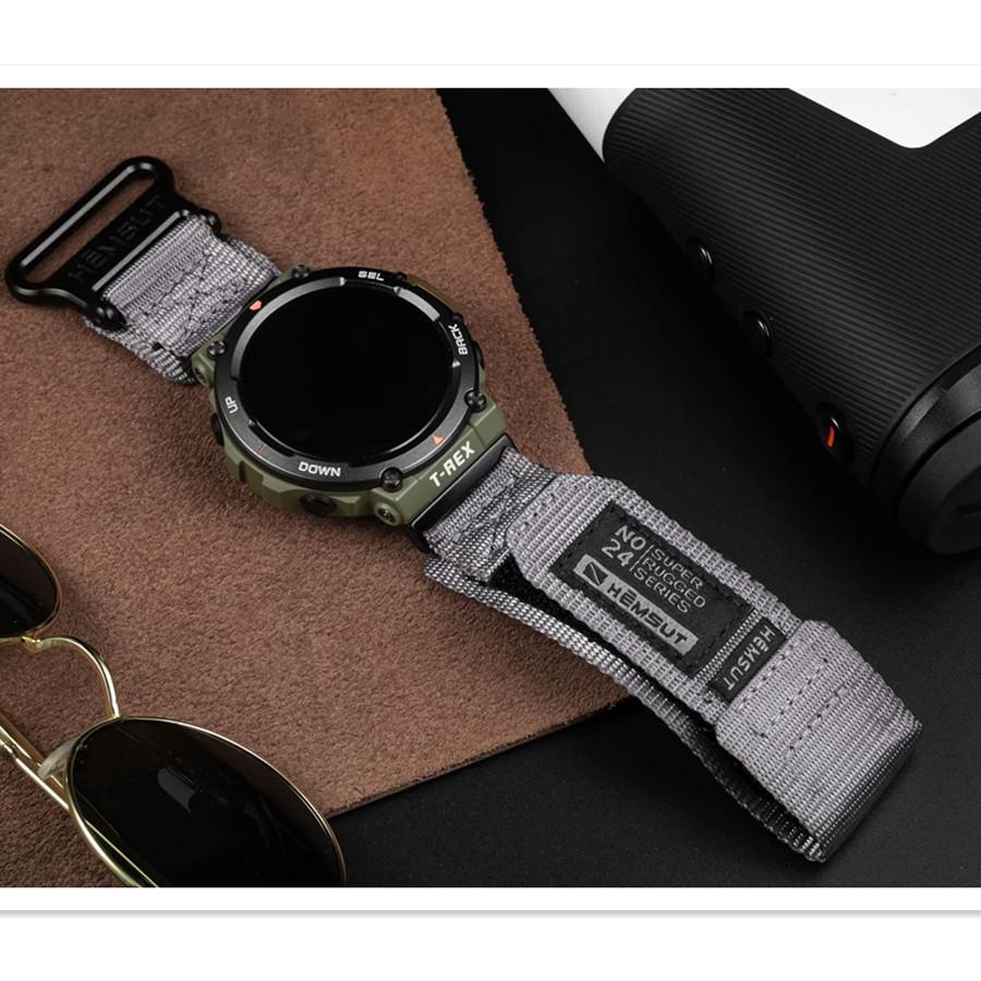 Ремешки для часов, совместимые с Huami Amazfit T-Rex/T-Rex 2/T-Rex Pro/T-Rex Ultra, прочный нейлоновый спортивный ремешок с плетеной петлей