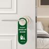 1PC Make Up Room Door Knobs Pendant Cleaning Label Double-sided Sign Do Not Disturb Door Hanger Tags