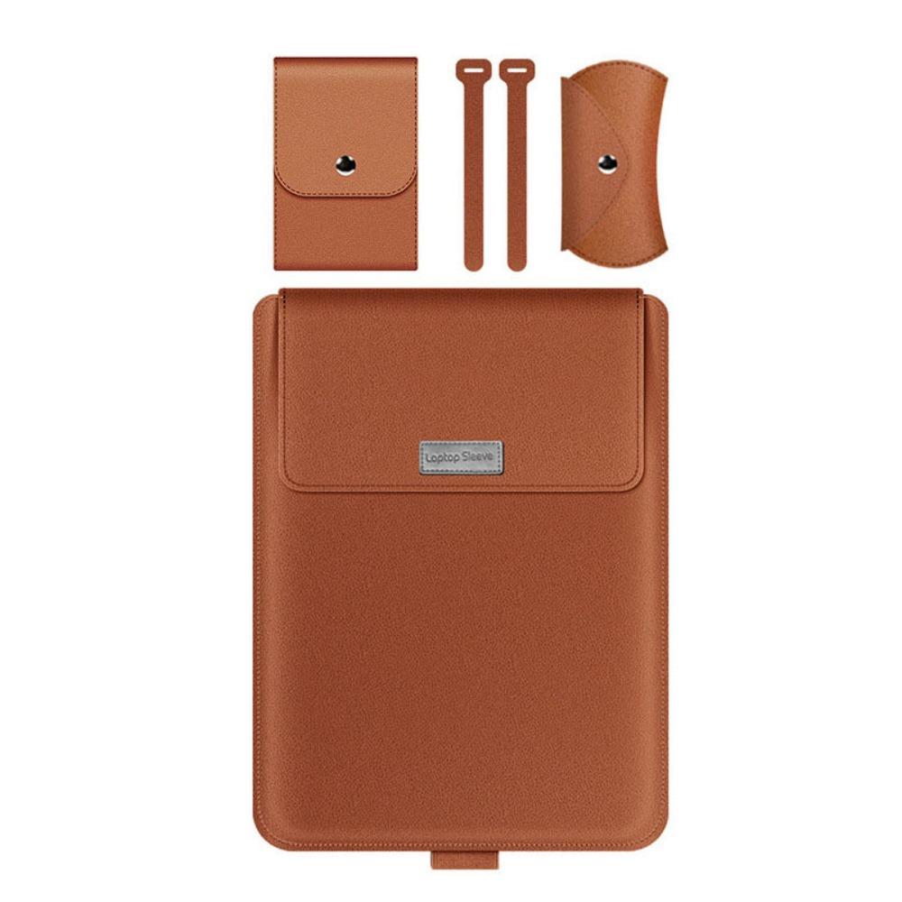 Утолщенная сумка-чехол 5-в-1 для ноутбука, без магнитов, для 13,3/14-дюймового ноутбука, с подставкой, легкая, большая вместимость