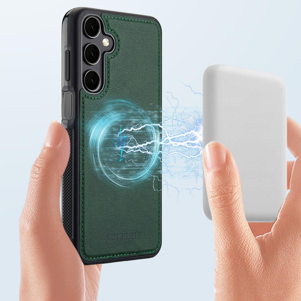 LC.IMEEKE For Samsung Galaxy A17 5G/A17 4G Magnetic Magnetic Case Leather + TPU Back Cover