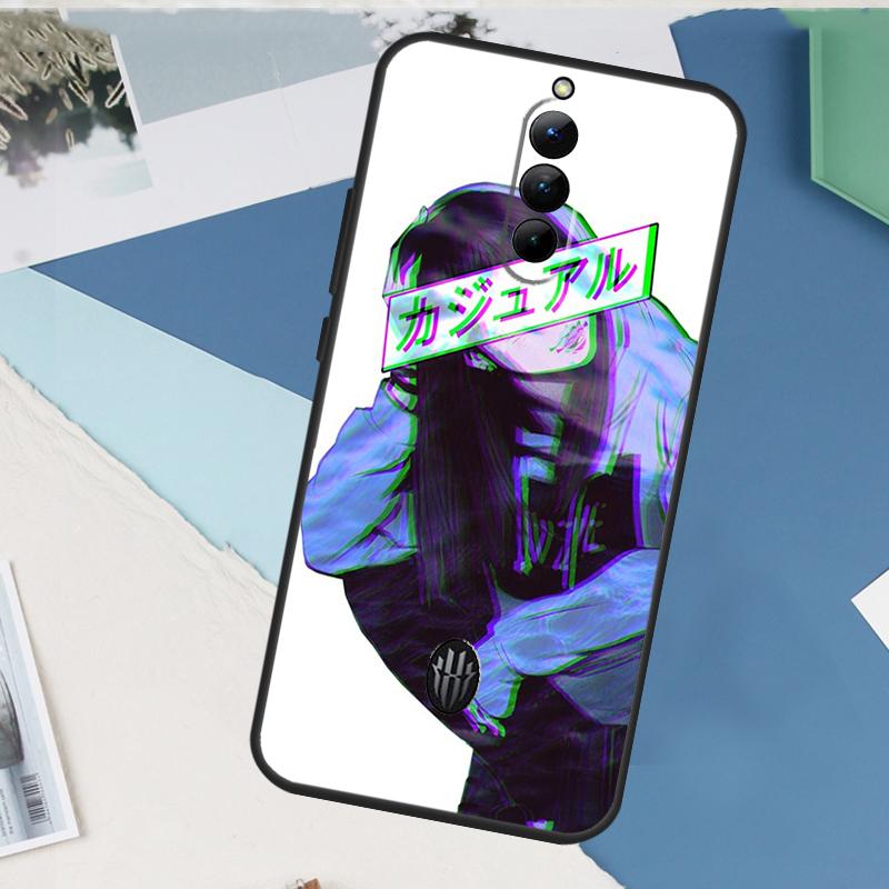 Чехол Sad Anime Aesthetic Senpai для ZTE Nubia Red Magic 10 Air 5G 6R 6 7 6S 7S Pro RedMagic 10 9 8 8S 9S Pro Plus