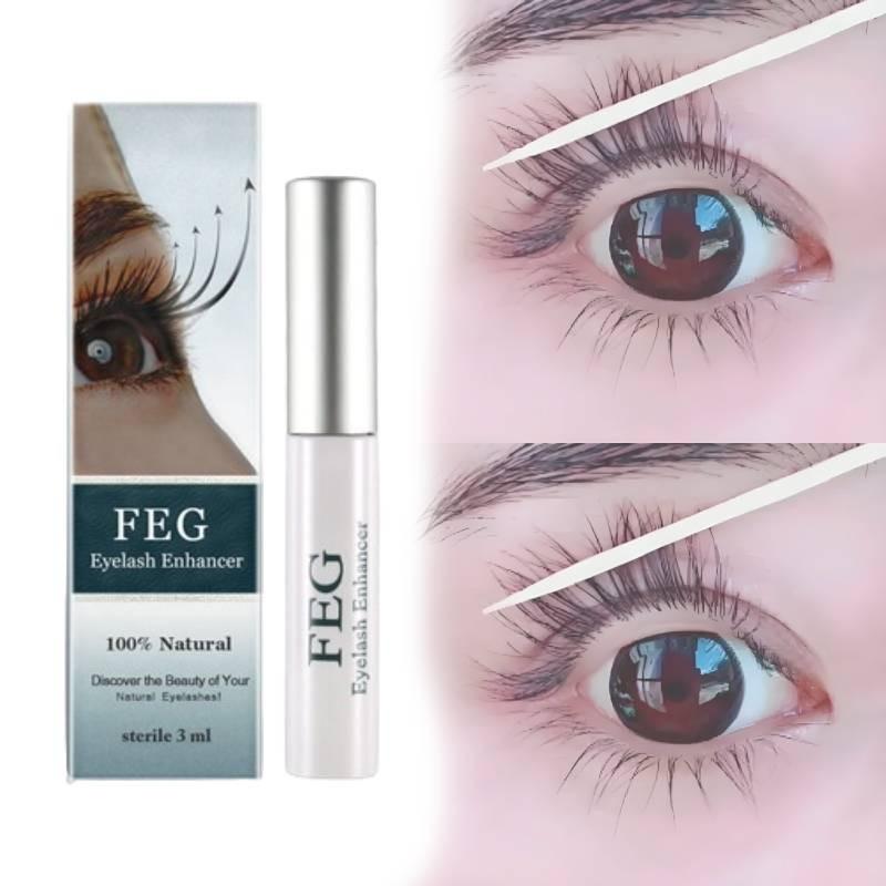 Feg Eyelash And Eyebrow Growth Serum For Lengthening And Thickening With Elegant Silver Packaging