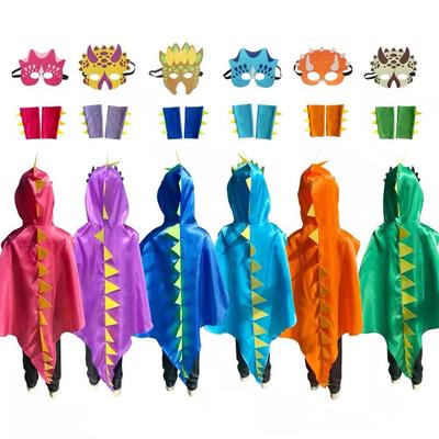 Mask Halloween Kids Costume Golves Dinosaur Costume Cute Dragon Cloak Outdoor