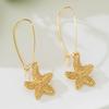 Women's Shell Starfish Pendant Earrings