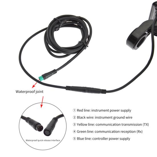 ABS Bike Speed Panel Wear Resistant Compact LCD Display E-Bike Control Panel for Scooter