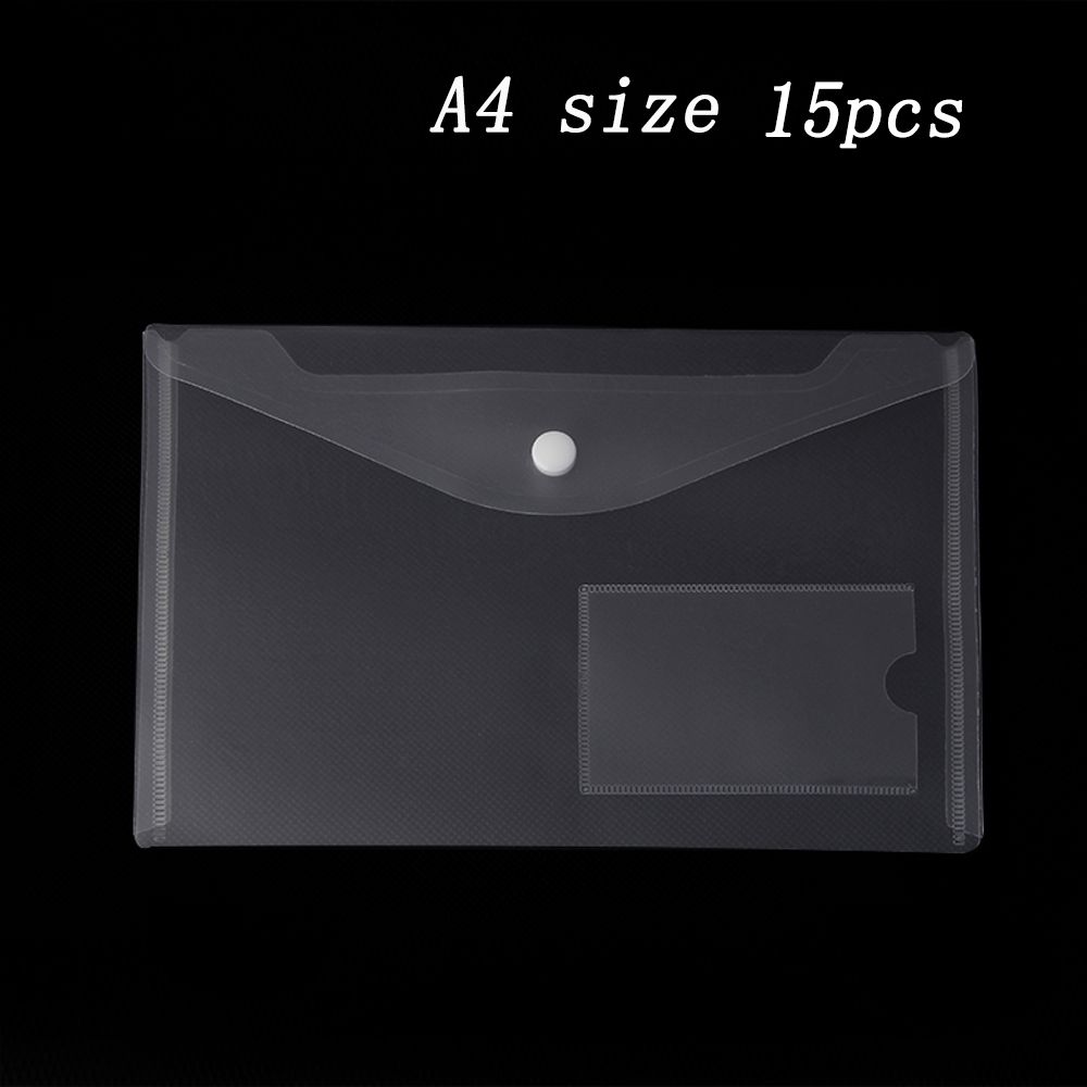 Wallet Office Plastic Document Bags Paper Storage A5/A4 File Bag A5/A4 File holder Transparent