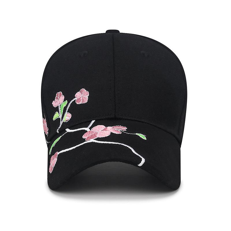 Hats Ethnic and National Trend Baseball Caps Sun Hats Spring and Autumn Plum Blossom Embroidered National Style Curved Brim Baseball Caps
