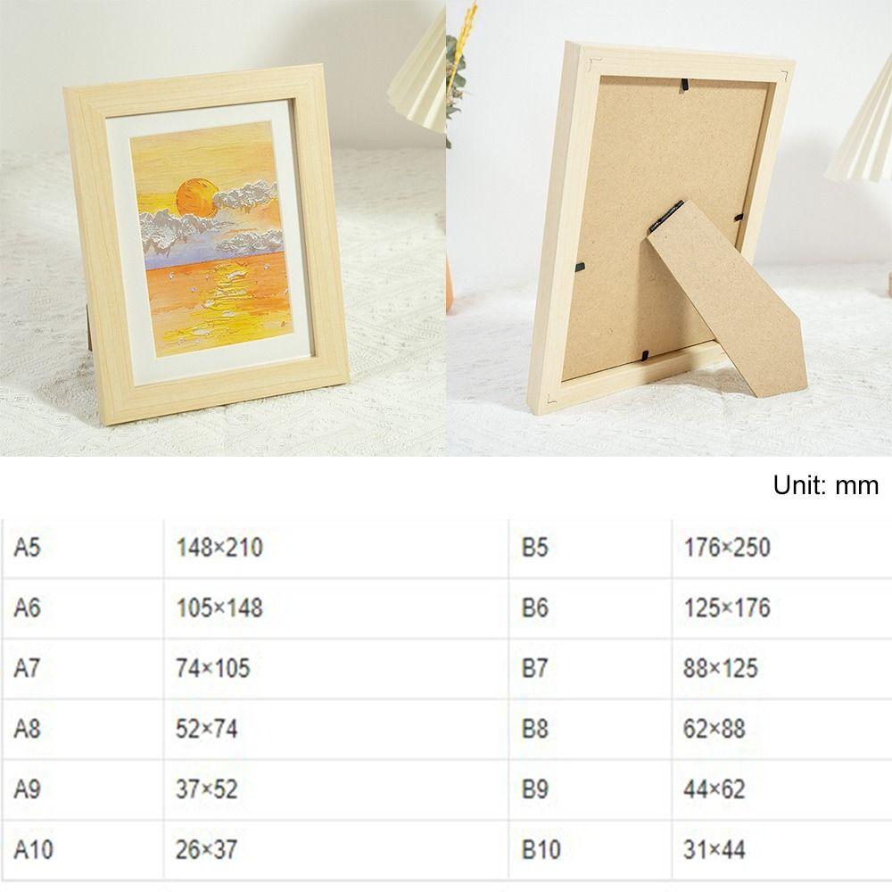 Simple Colorful Photo Frame Multi Size Drawings Picture Frame Handcraft DIY Display Holders Decoration
