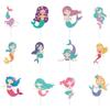 Theme Ocean Cake Flags Mermaid Starfish Turtle Decor For Supplies Celebration