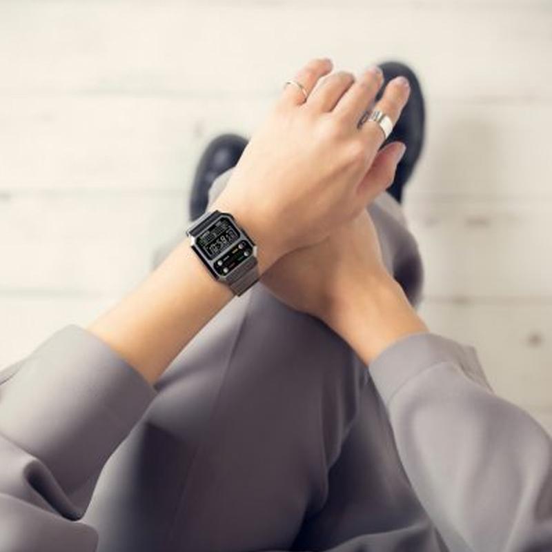 Casio Женские часы VINTAGE Series Серые A100WEGG-1A A100WEGG-1A