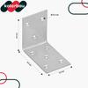 KOTARBAU® Carpenter's Angle Construction Connector Stainless Steel Galvanized 55 X 45 X 35 MM Set of 100 PCS