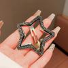 Starry Five-Pointed Star Hairpin for Women, Elegant Light Luxury Side Bangs Hair Clip.