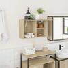 VidaXL Wall-mounted Bathroom Cabinet Sonoma Oak 60x25x40 Cm Engineered Wood 860069