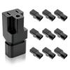 Strong IEC320 C14 to NEMA 5 15R Electrical Adapters Tool Easy Installation for Power Distribution Unit & Computer Racks