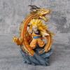 Персонаж аниме Dragon Ball Сунь Укун (Форма Супер Сайяна 3) фигурка - Игрушка из коллекции аниме-персонажей, детский подарок-кукла, 14 см