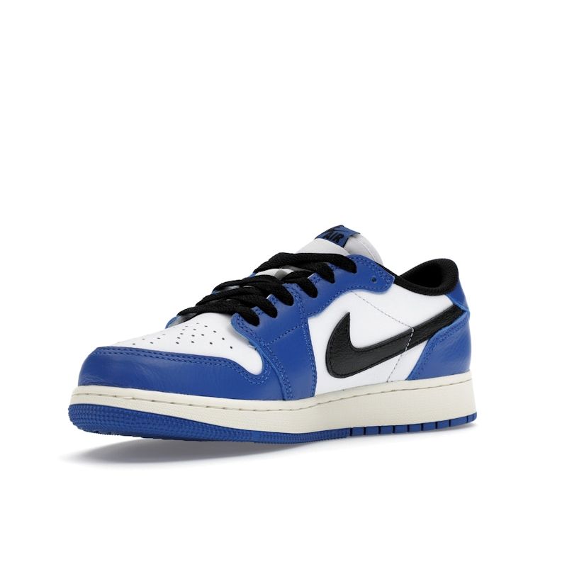 Air Jordan 1 Retro Low OG GS Game Royal Kids Sneakers Blue White Black CZ0858-140