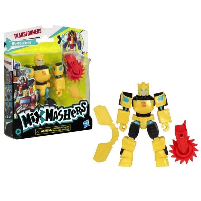 MixMashers Bumblebee, figurine personnalisable à mélanger et combiner avec accessoires, Transformers, Dès 4 ans