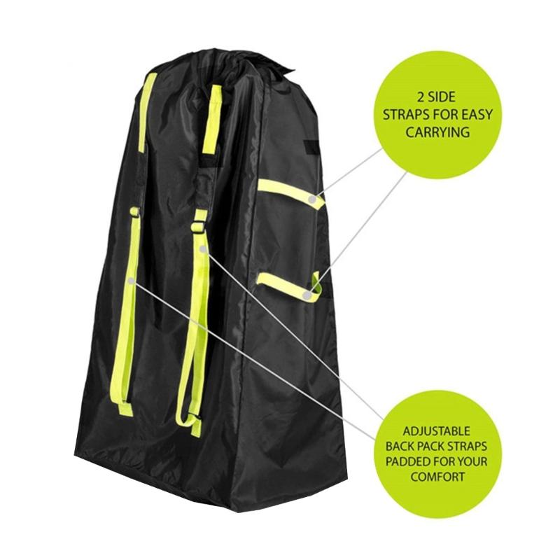 Multifunction Pram Bag for Airplanes Travel Compact & Protective Convenient Airplanes Gate Check Bag Large Size for Car Seats