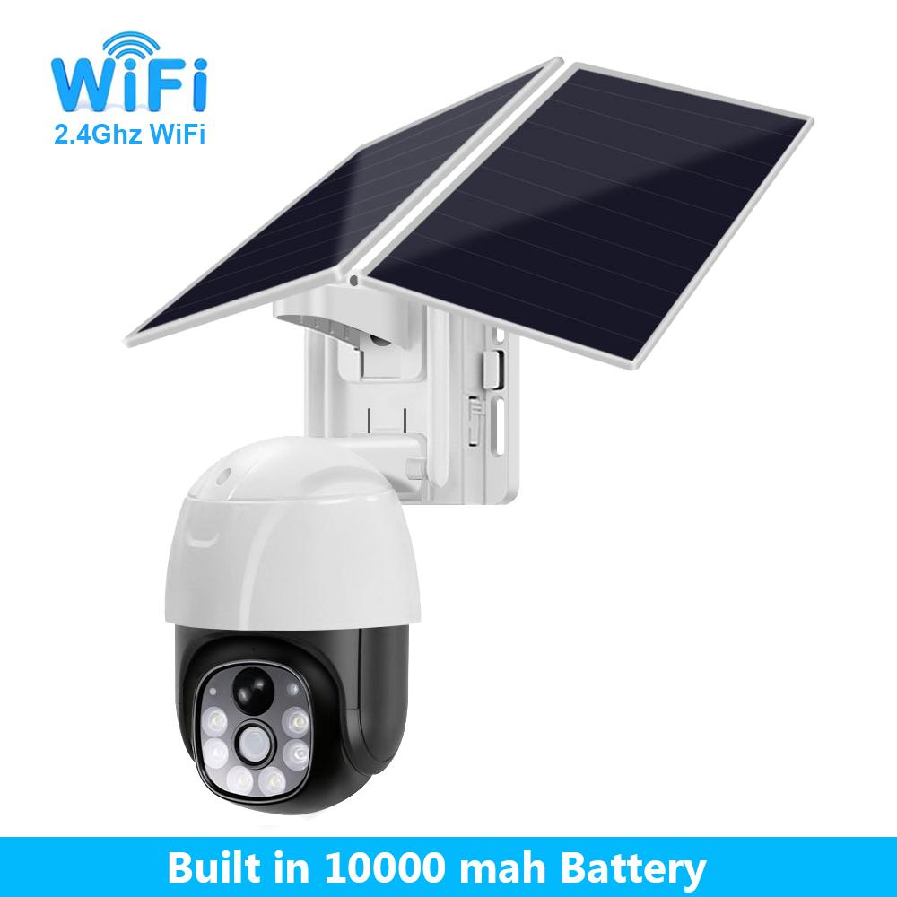 Солнечная камера, беспроводная Wi-Fi 4G, солнечная батарея, наружная охранная камера видеонаблюдения, умная домашняя PIR-камера видеонаблюдения