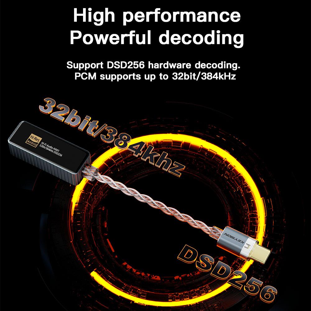 KEYSION 384 кГц DSD256 CS43198+CT7601 Портативный USB ЦАП Аудио HiFi Декодер Усилитель для наушников 3,5 разъем для Android iOS Mac Win10