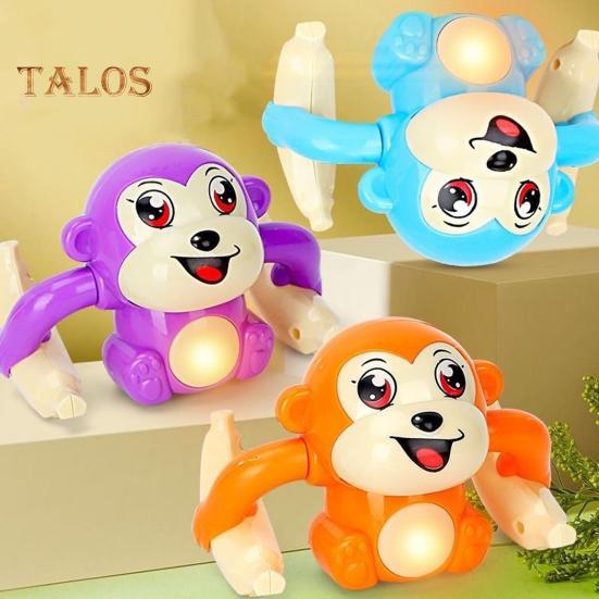 Игрушки для малышей Игрушка для ползания обезьянки Обучающая электрическая игрушка-обезьянка со светящимися звуками Режим голосового управления Интерактивная сенсорная игрушка для