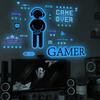 Cosmic Starry Sky Game Handle Gaming Zone Video Game Decor Luminous Creative Decorative Glow In The Dark Wall Sticker for Living