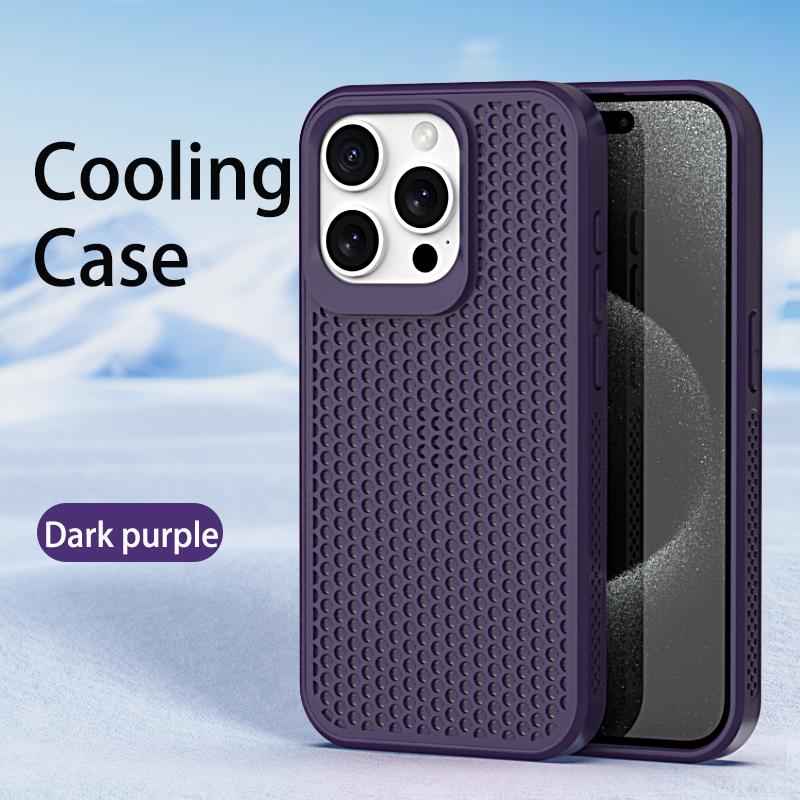 Охлаждающий чехол для телефона iPhone 14 14 Pro Max 15 Pro 11 12 13 Max с защитой от отпечатков пальцев и защитой задней камеры из сотовой сетки PP Shell