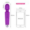 20 Mode Powerful USB Rechargeable Vibrator Electric Body Massage Magic Wand Massager Dildo Vibrators Sex Toy For Women Wife Clit